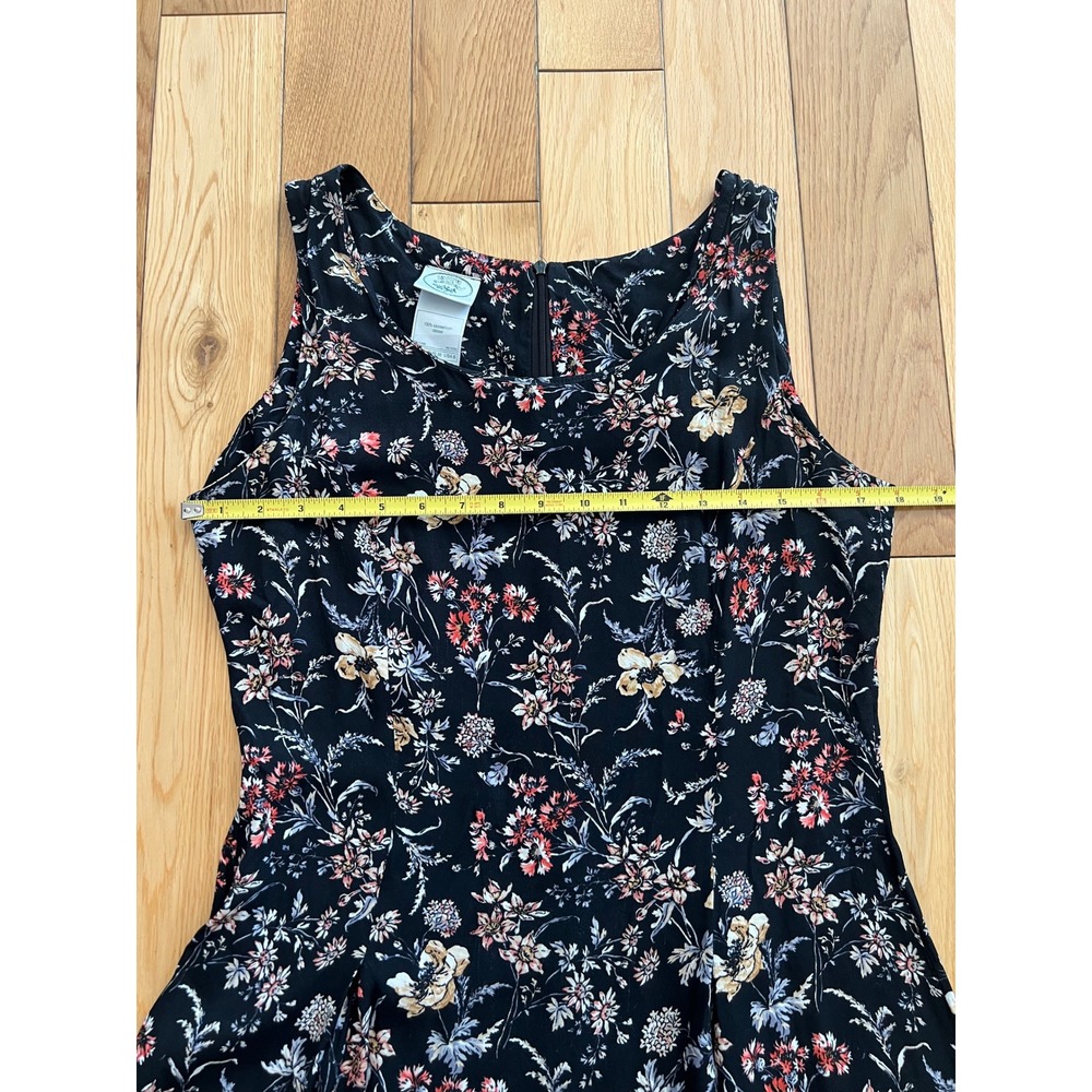 Vintage 90s Laura Ashley Floral Sleeveless Midi Dress Viscose A Line Womens US 8 - Picture 5 of 6